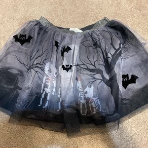 H&M Black Skeleton Halloween Skirt